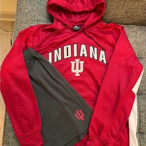 Men’s Indiana Hoosiers Hoodie & Gym Shorts